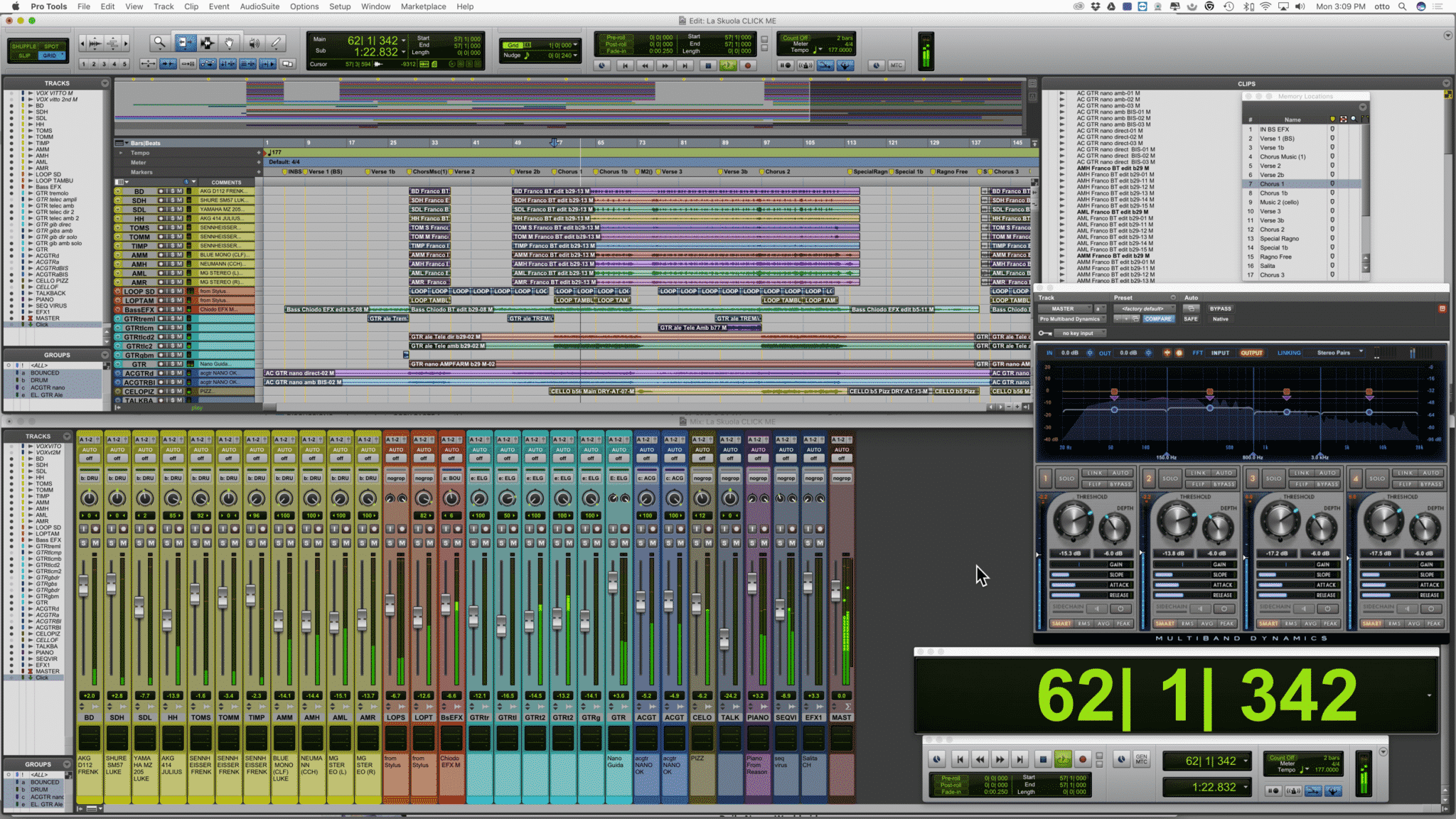 Overview of Avid Pro Tools Windows