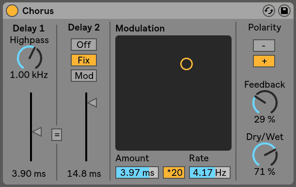 Ableton Chorus Effects