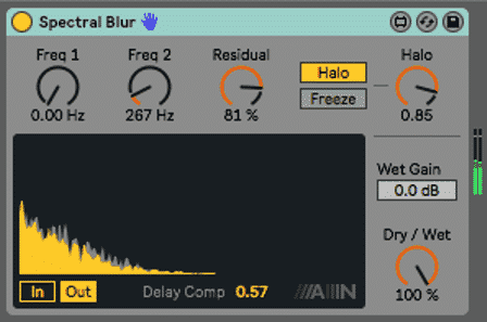 Spectral Blur in Ableton’s Free Sample Pack